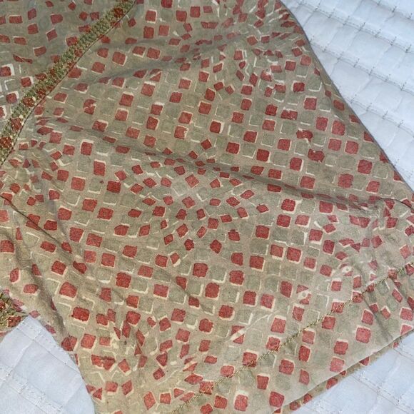 Orvis Short Sleeve Patchwork Shirt Men’s Large Multicolor Button Down - Picture 3 of 4